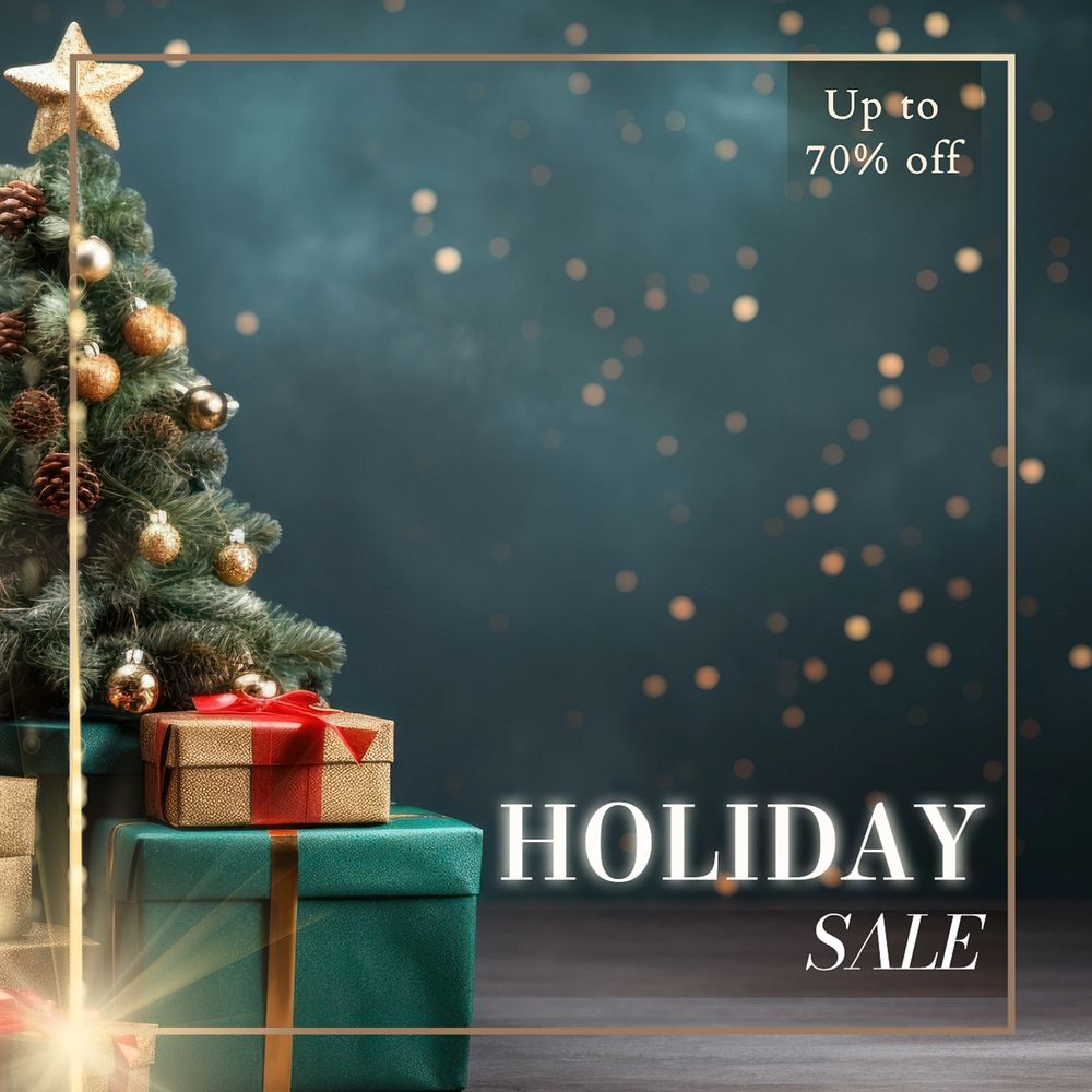 Holiday sale Instagram post template