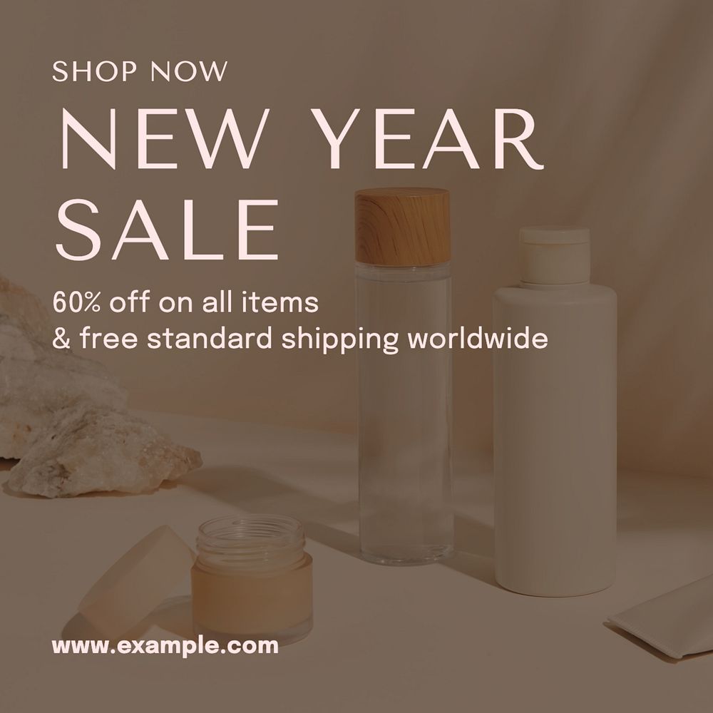 New Year sale Instagram post template