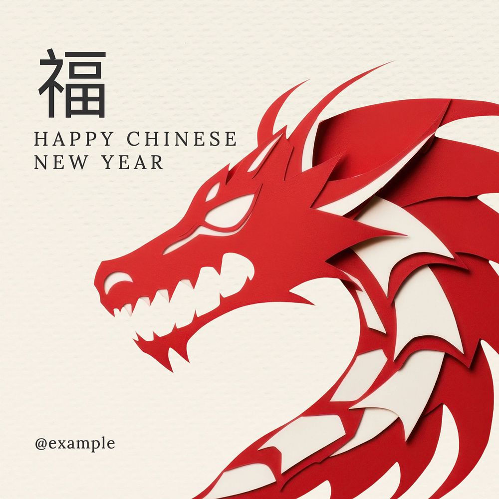 Chinese New Year Instagram post template