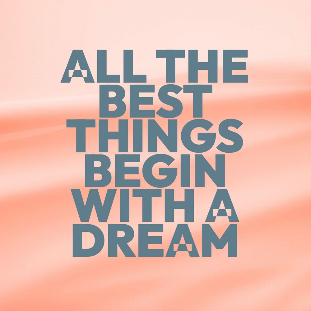 Dream quote Instagram post template