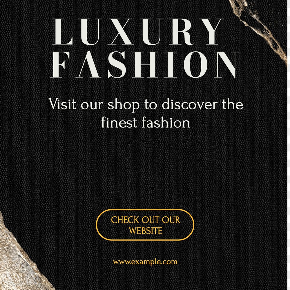 Luxury fashion Instagram post template