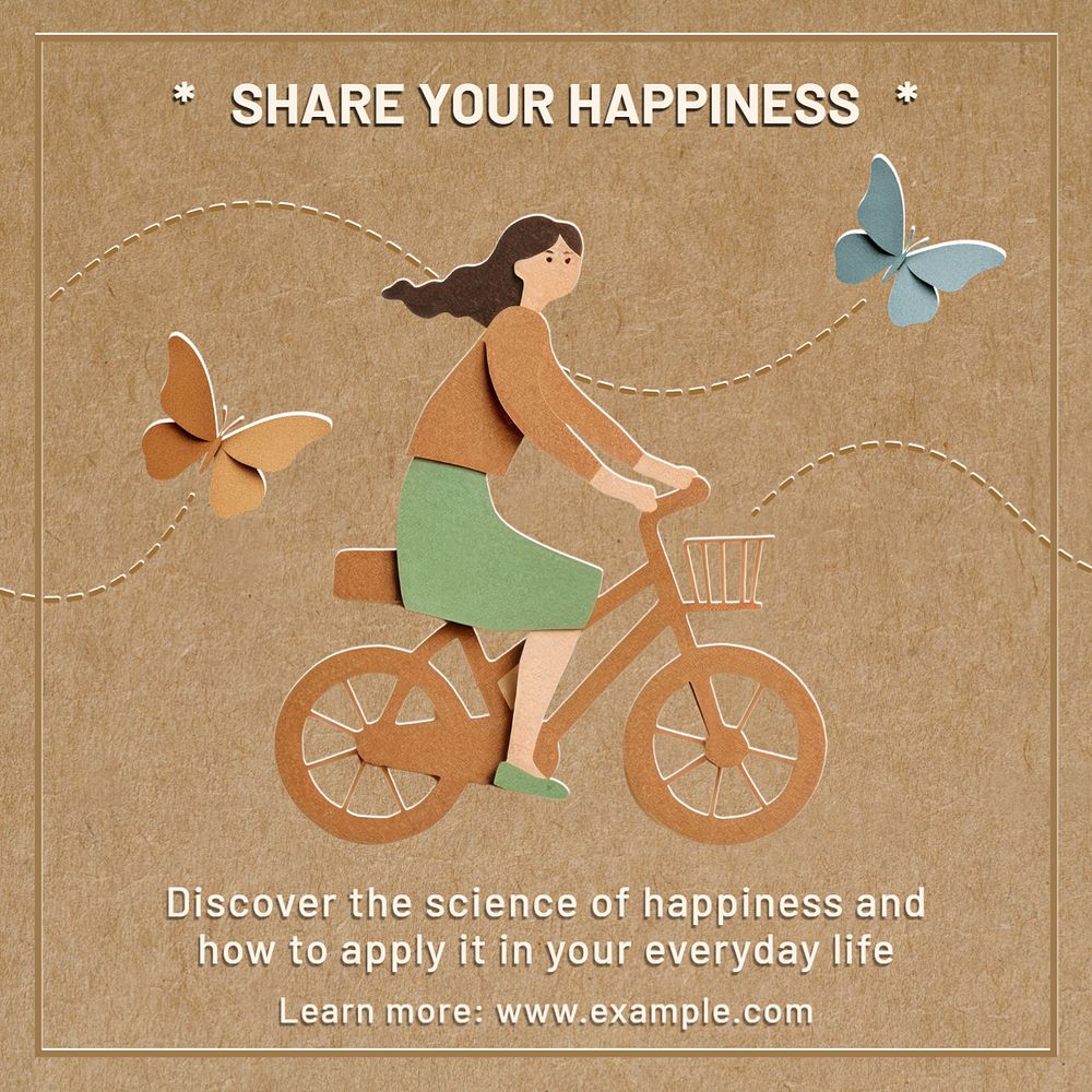 Share your happiness Instagram post template