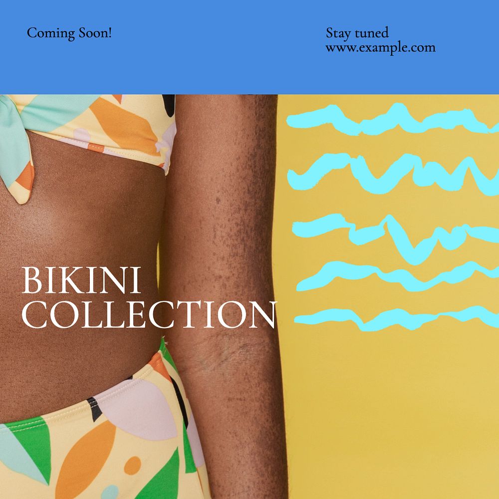 Swimwear & bikini Instagram post template