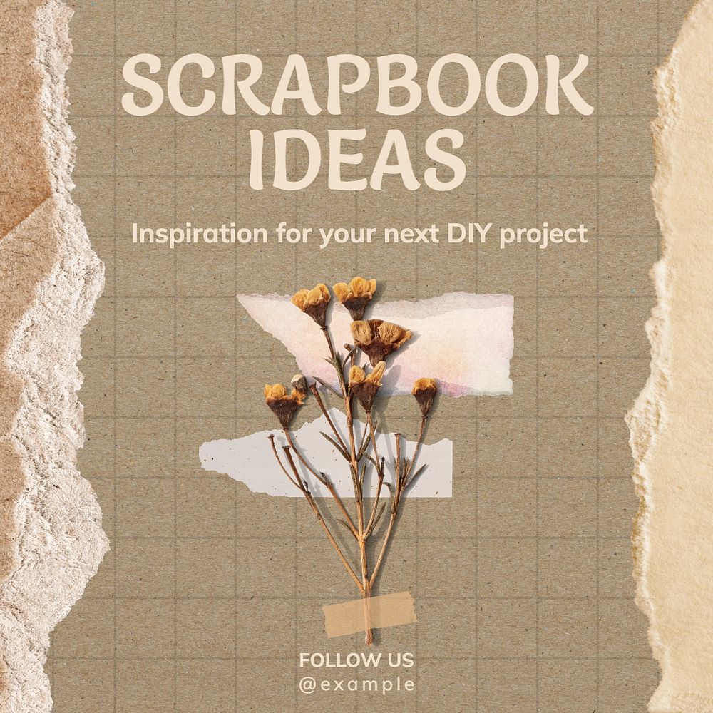 Scrapbook ideas Facebook post template