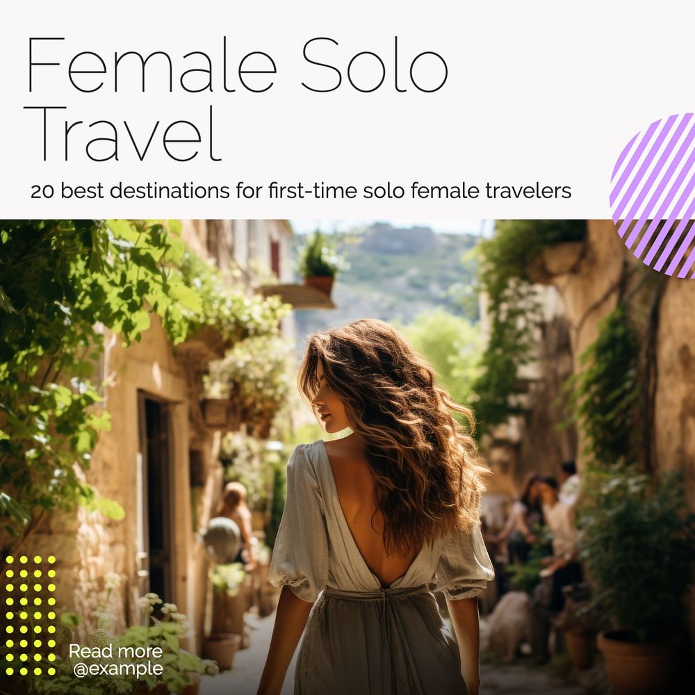 Female solo travel  post template