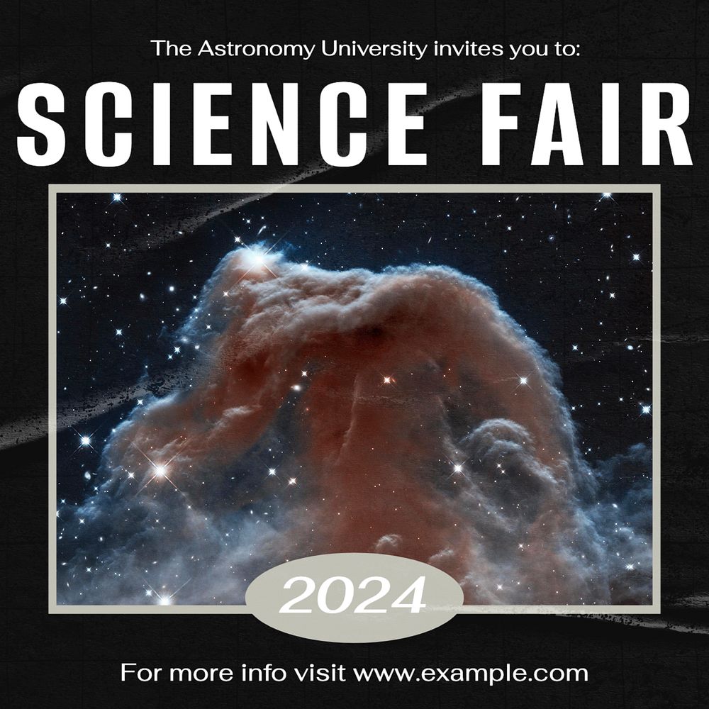 Science fair Instagram post template