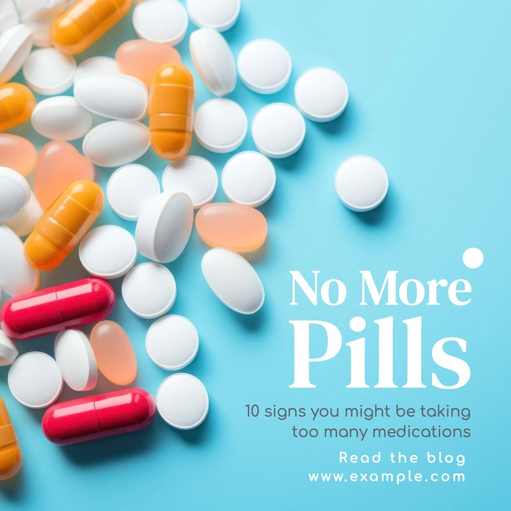 Pills & medication Instagram post template