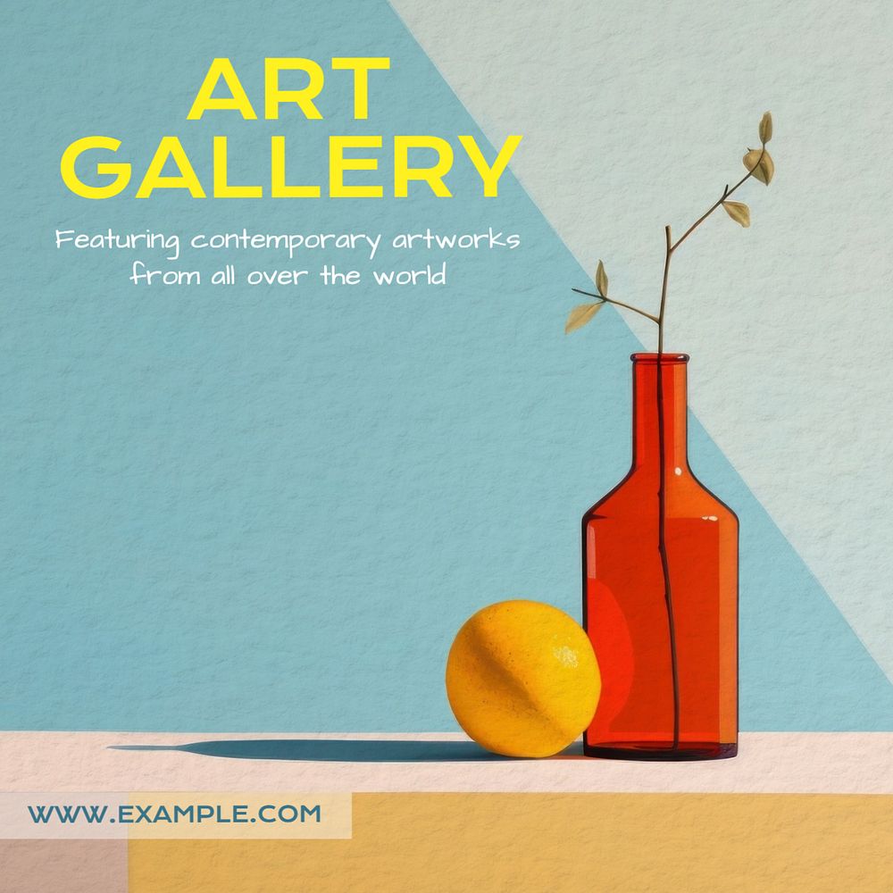 Art gallery Instagram post template