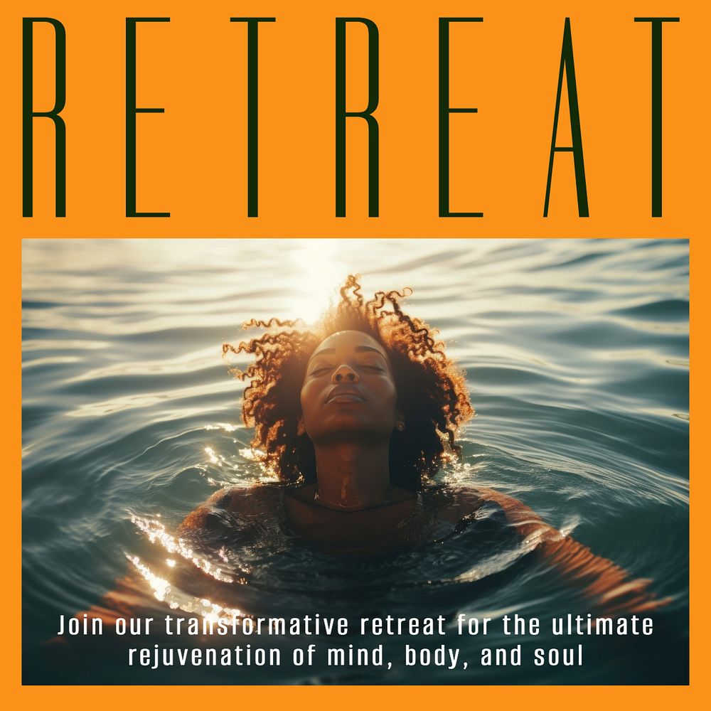 Retreat Instagram post template