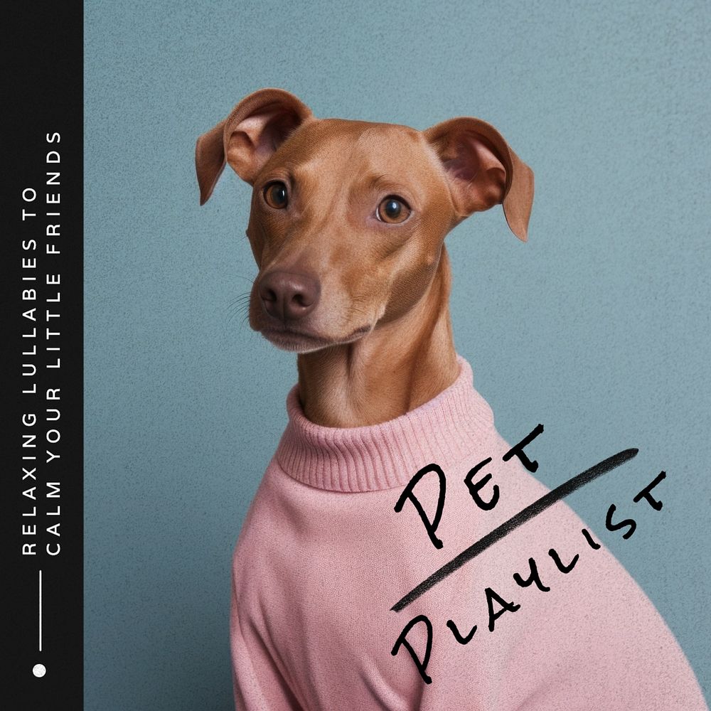 Pet playlist Facebook post template