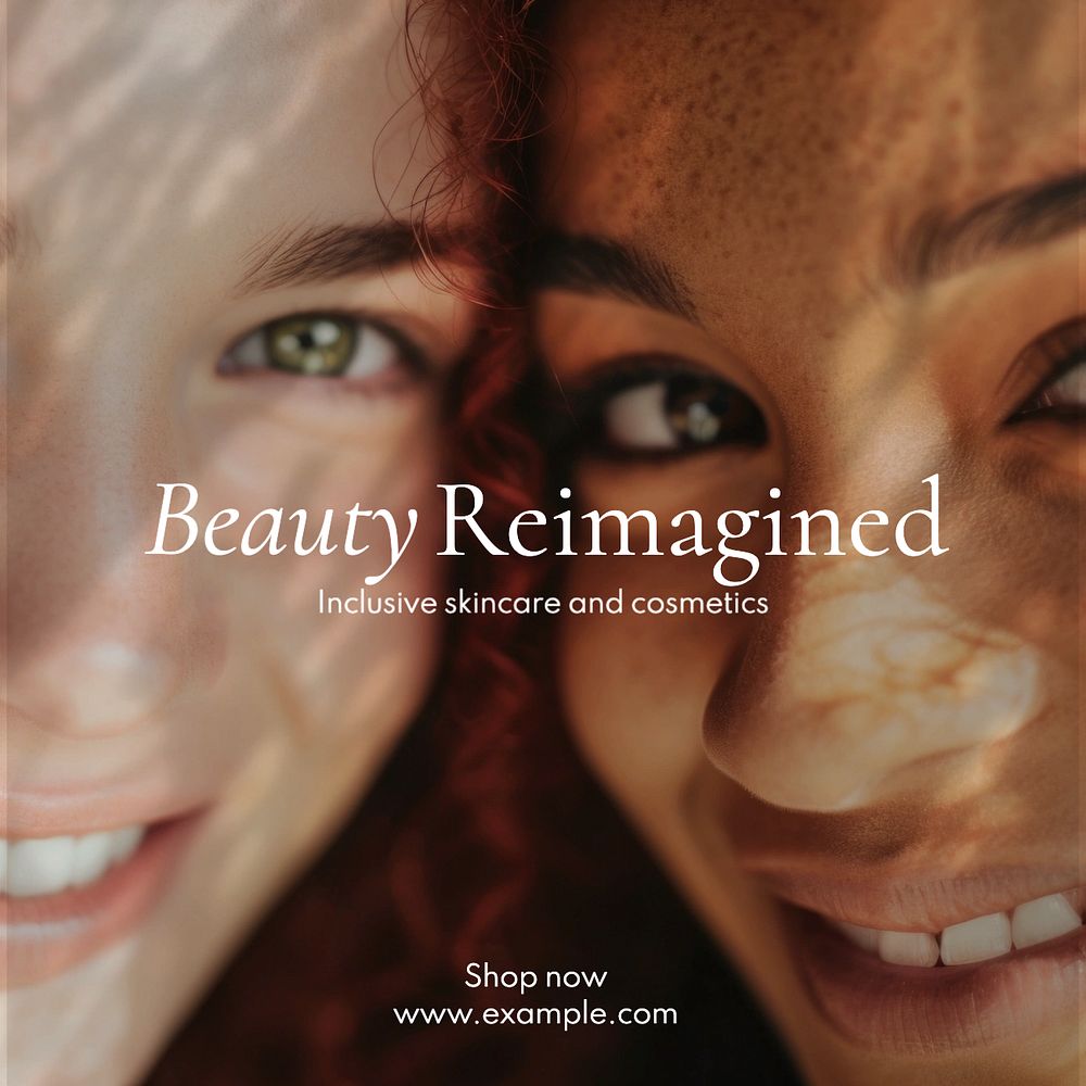 Beauty reimagines Instagram post template