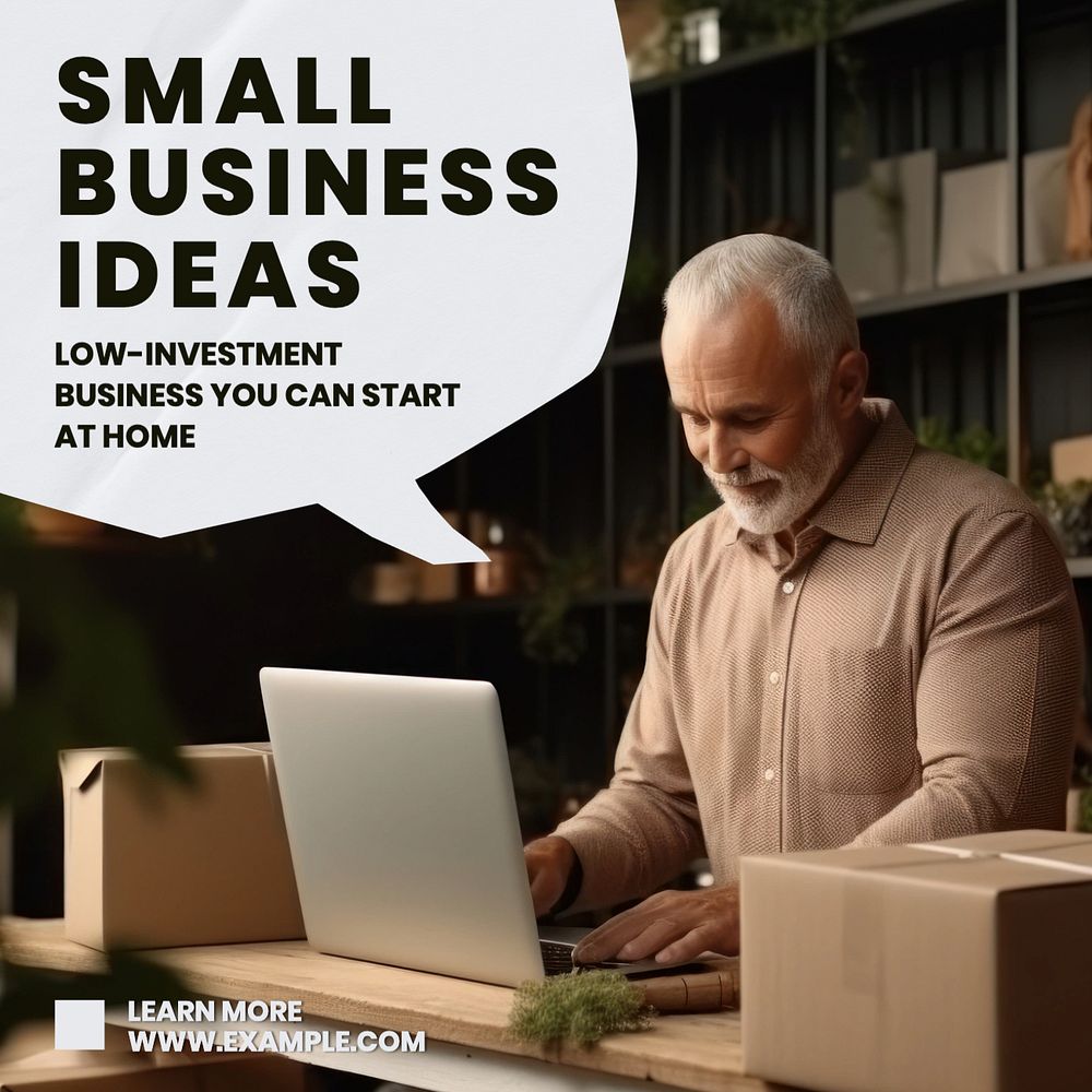 Small business ideas Instagram post template