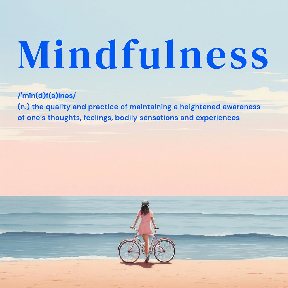 Mindfulness Instagram post template