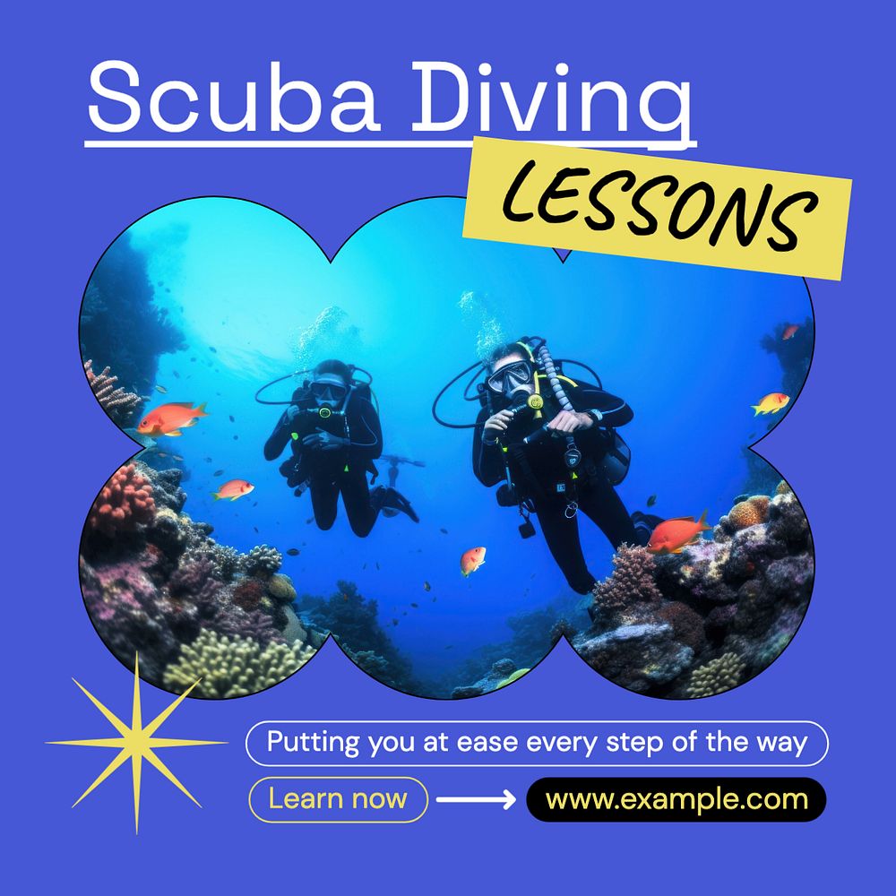 Scuba diving lessons post template