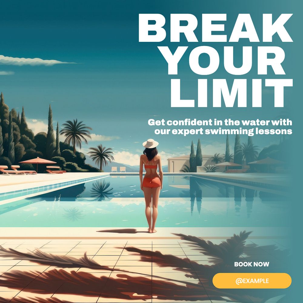 Break your limit Instagram post template