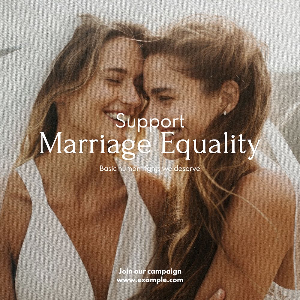 Support marriage equality Facebook post template