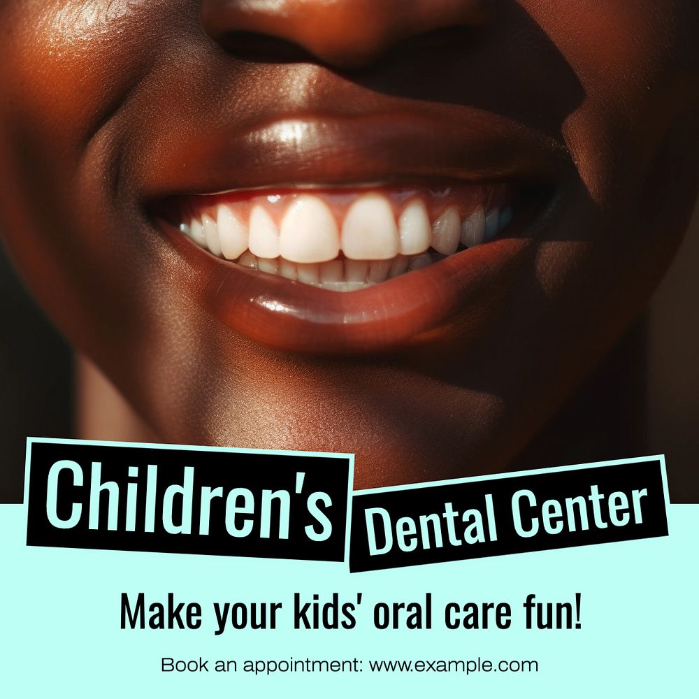 Children's dental center Instagram post template