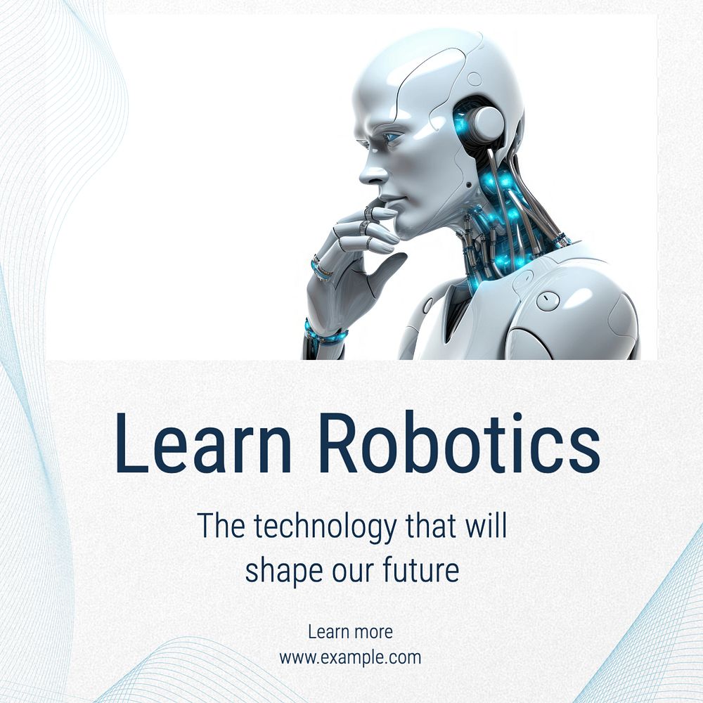 Learn robotics Facebook post template