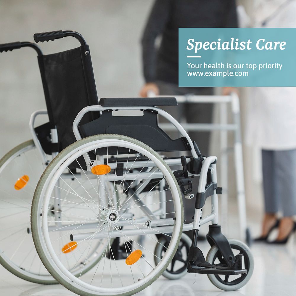 Specialist care Instagram post template