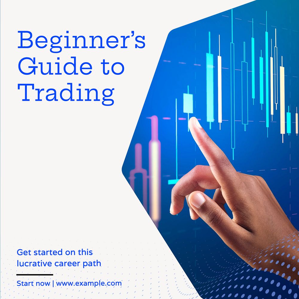 Trading guide Instagram post template