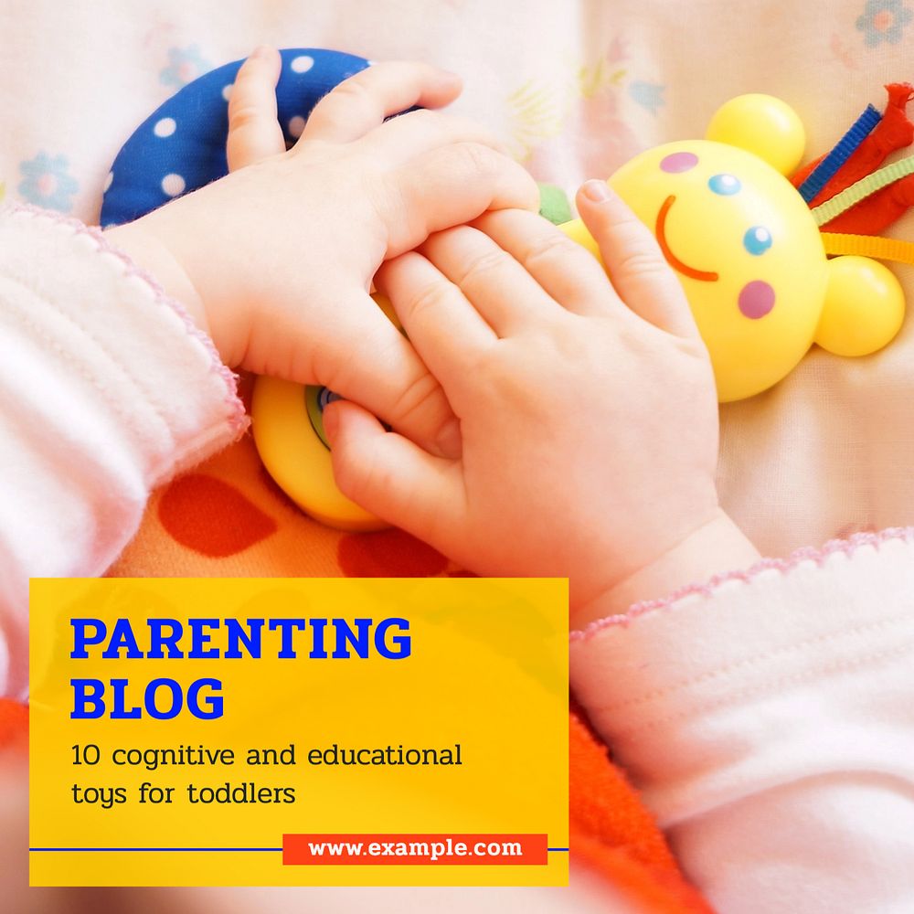 Parenting blog Instagram post template