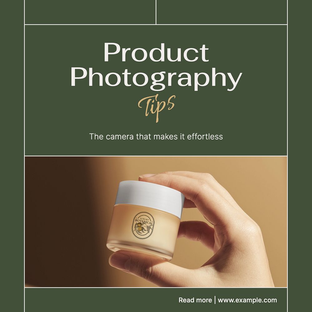 Photography tips Instagram post template