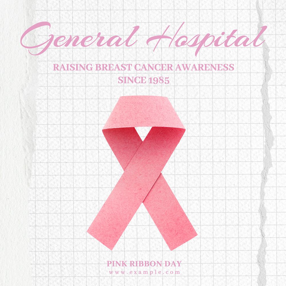 Pink Ribbon Day Instagram post template