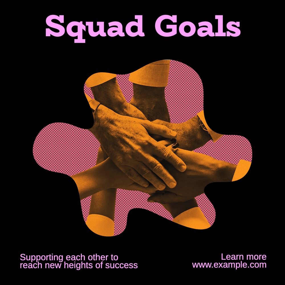 Squad goals Facebook post template