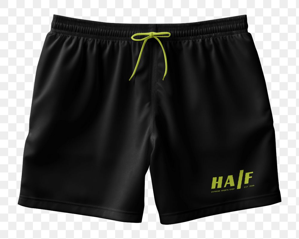 Men's swim shorts editable mockup element