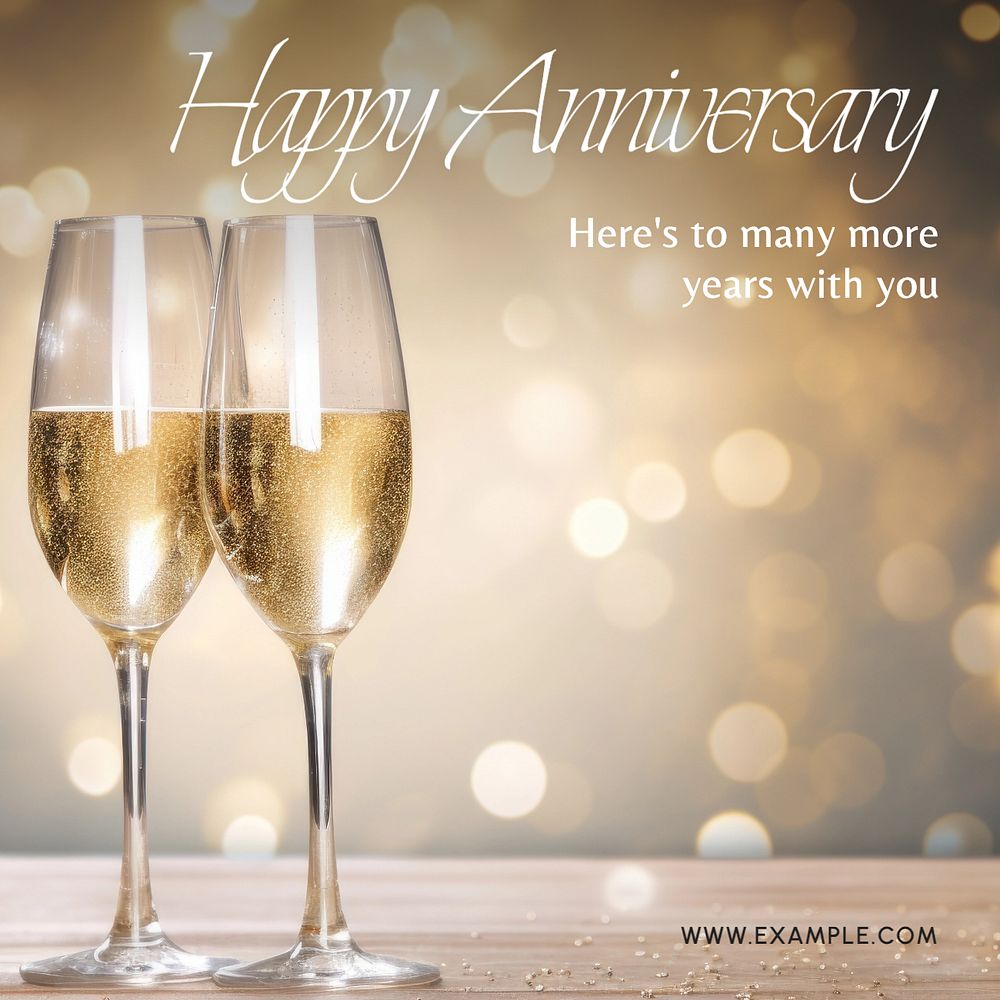 Happy anniversary Facebook post template | Premium Editable Template ...