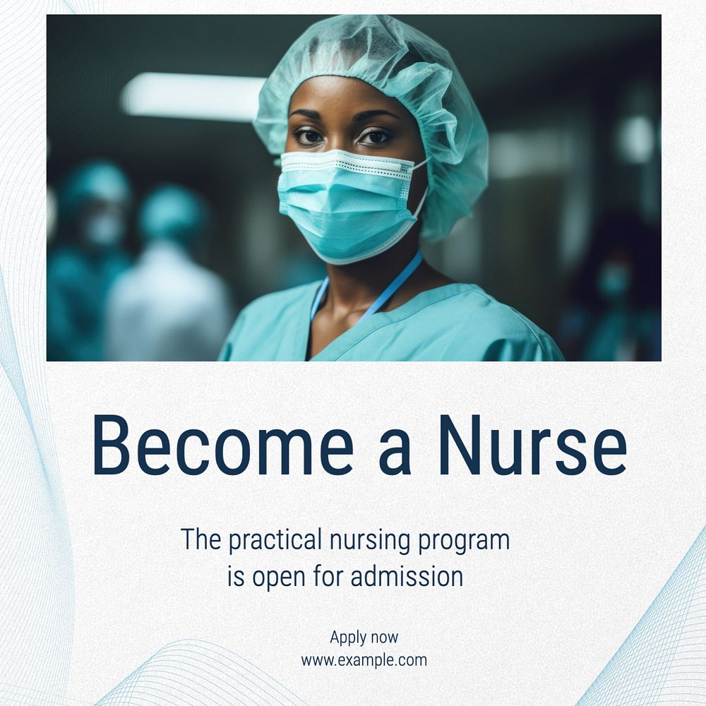 Nursing program Facebook post template