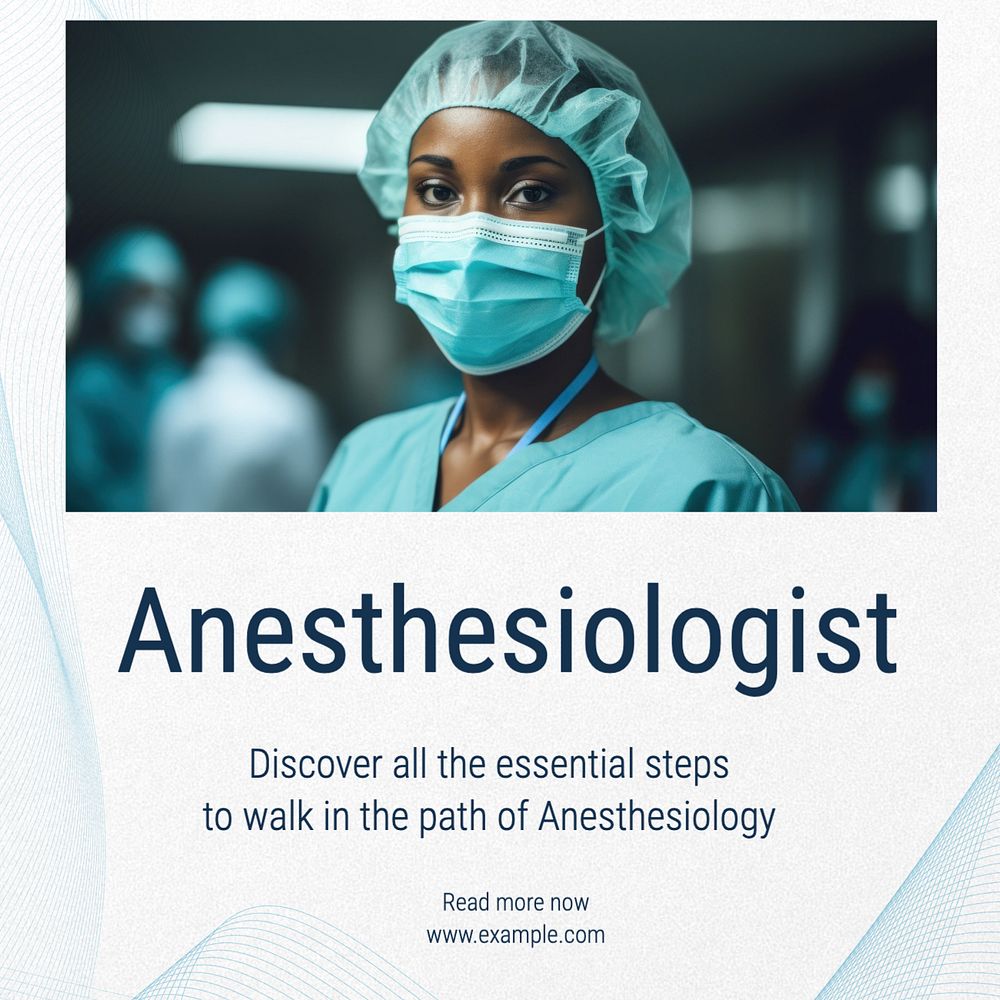 Anesthesiologist Facebook post template