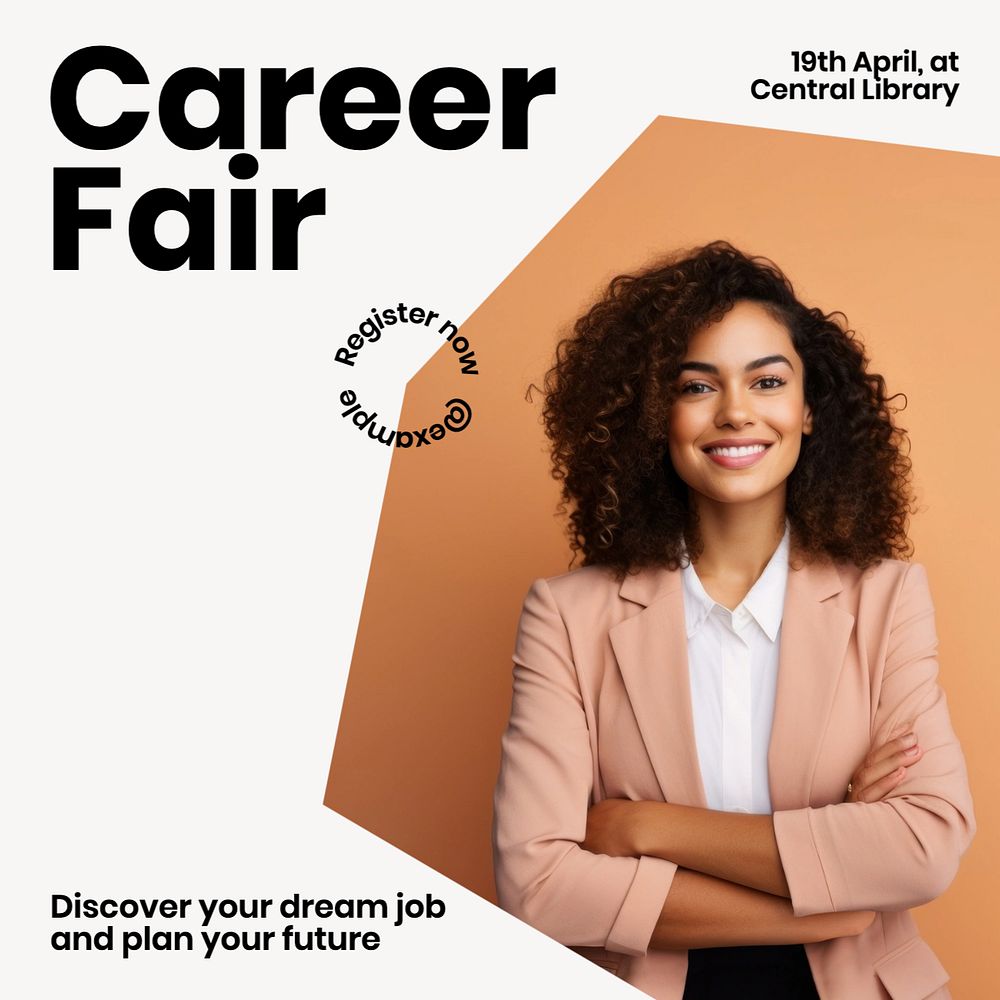 Career fair Facebook post template