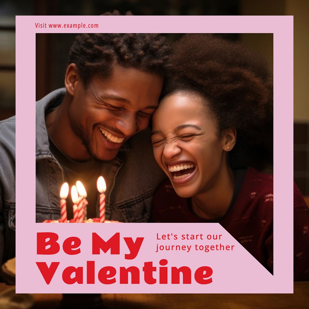 Valentine's day Facebook post template