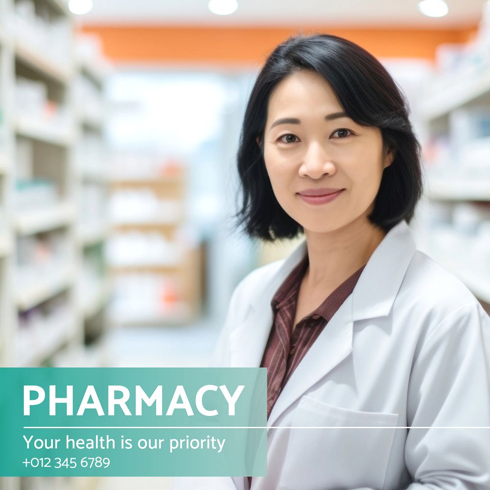 Pharmacy Facebook post template