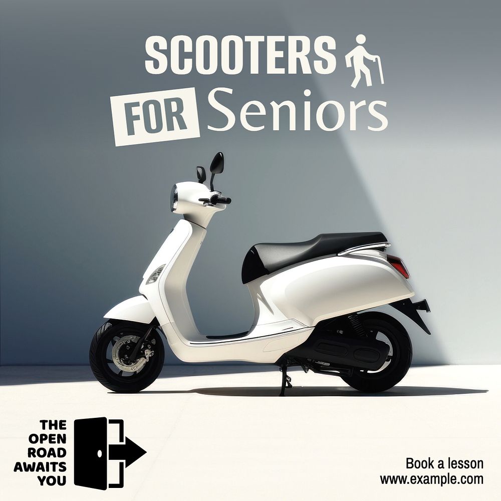 Scooters for seniors Facebook post template