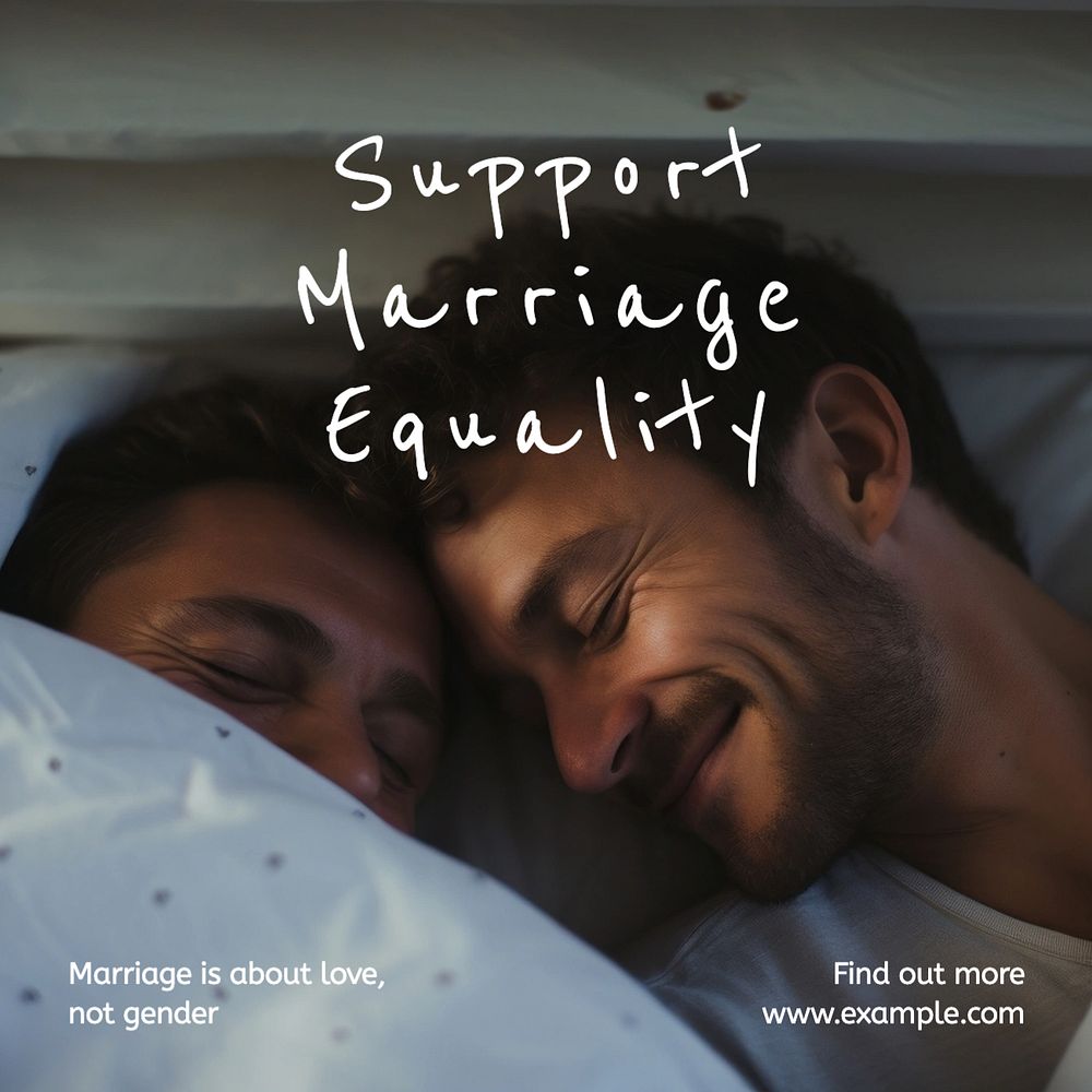 Support marriage equality Facebook post template