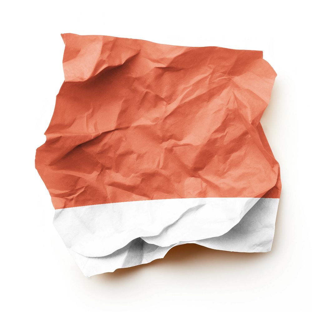 Crumpled paper editable mockup