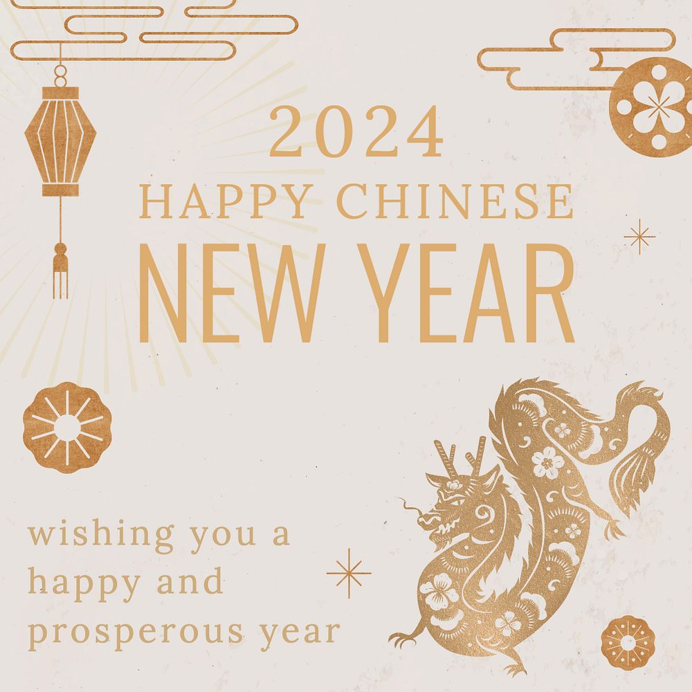 Chinese New Year Instagram post template