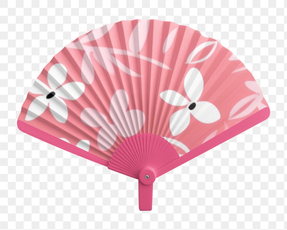 Handheld fan mockup, editable design