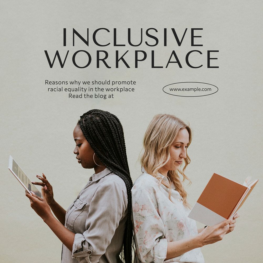 Inclusive workplace Facebook post template