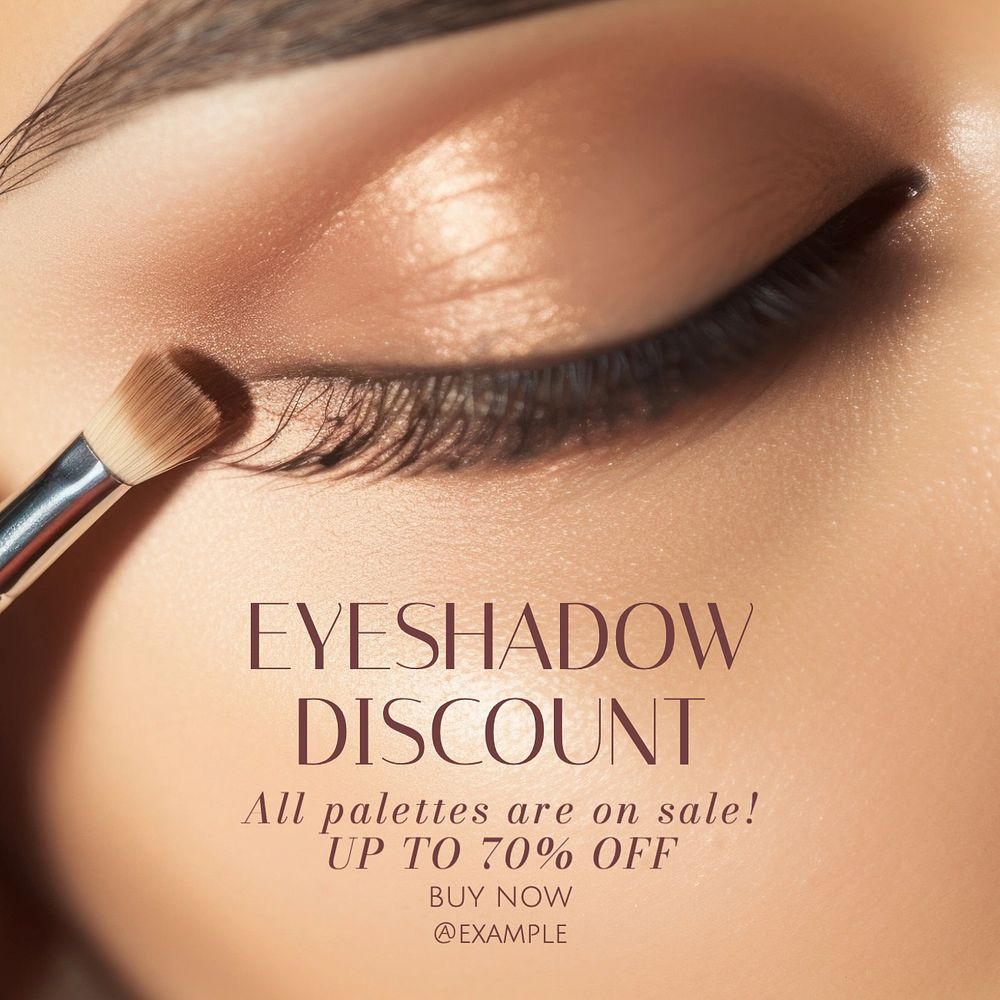 Eyeshadow discount Facebook post template