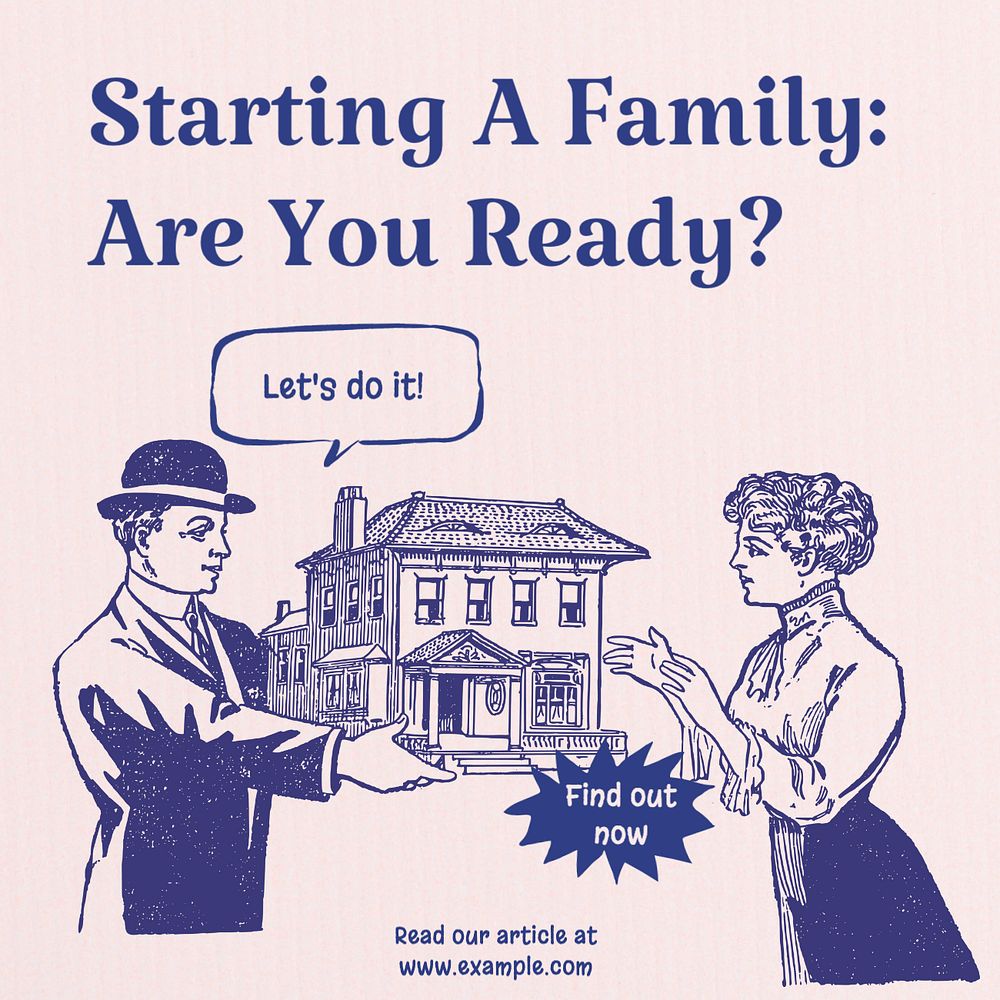 Family planning Instagram post template