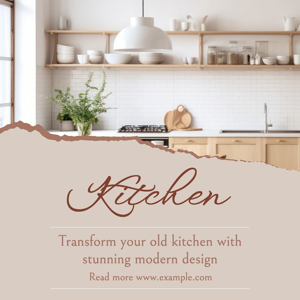 Kitchen Instagram post template