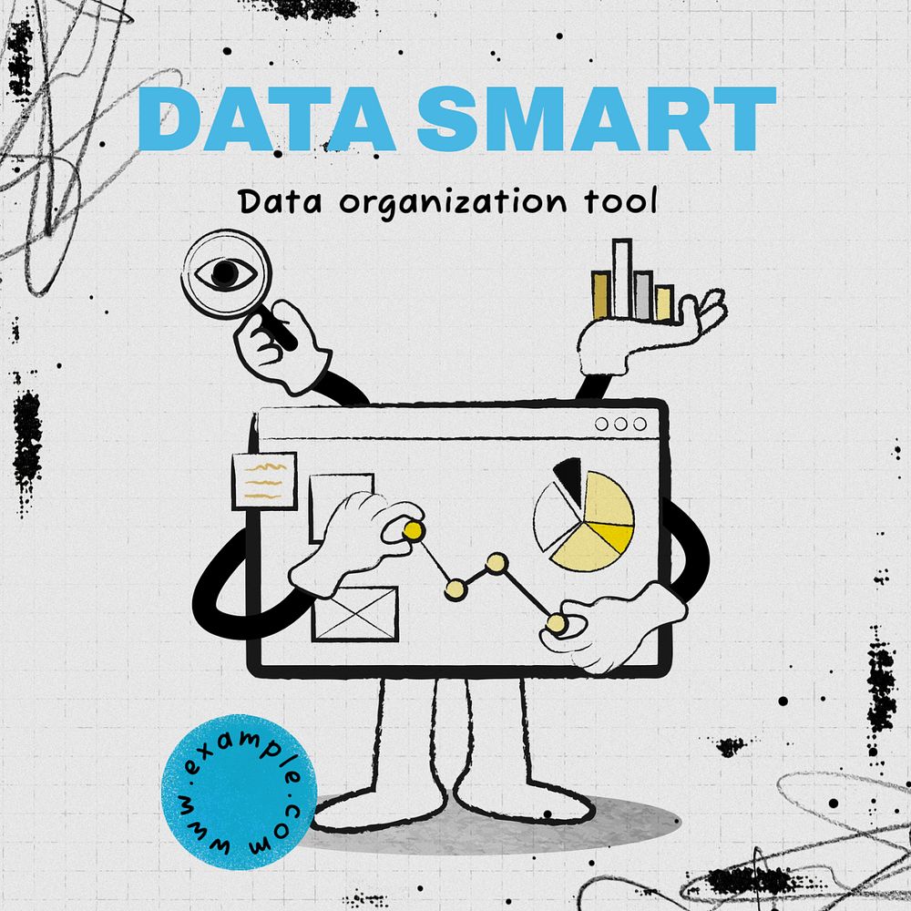 Data management Instagram post template