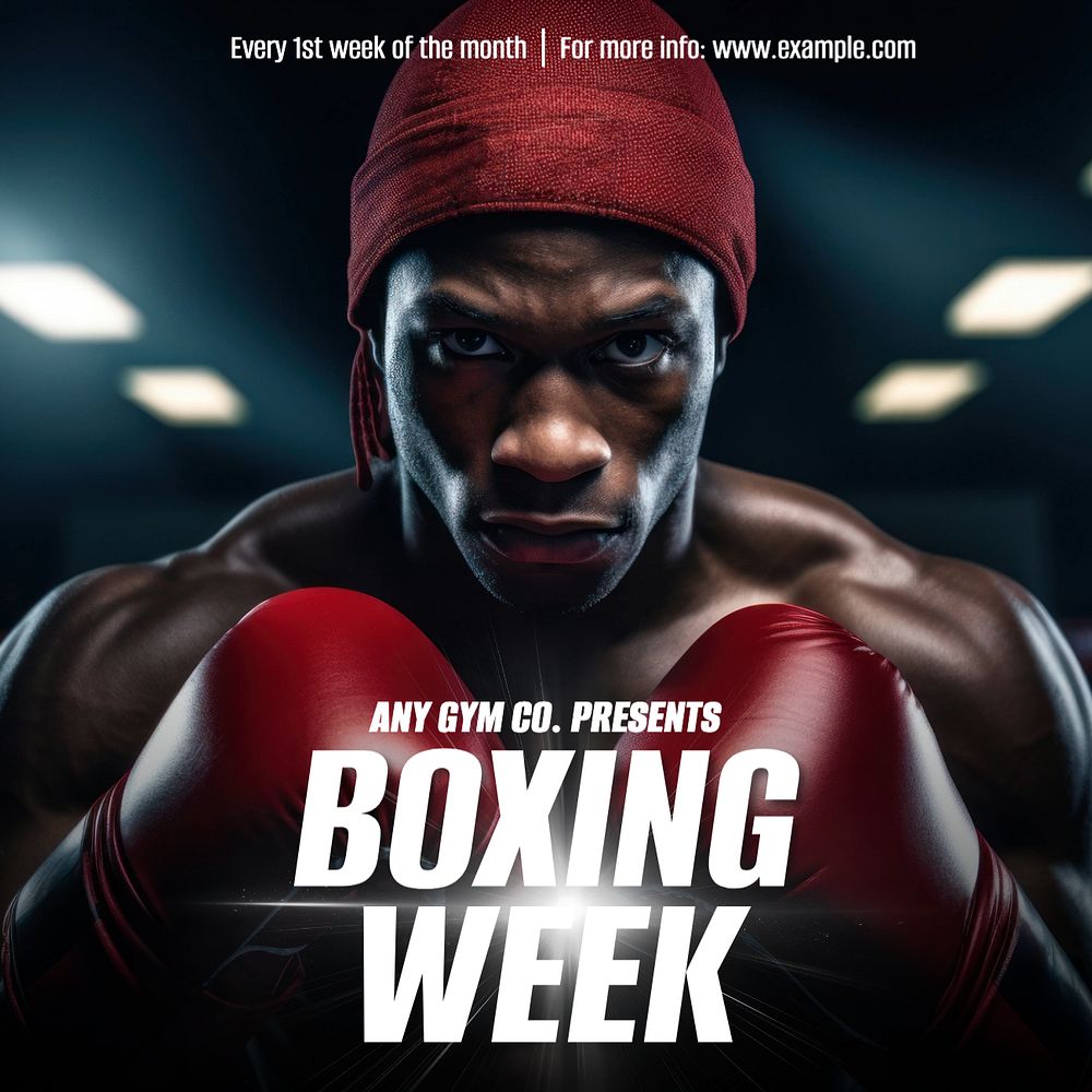 Boxing week Instagram post template