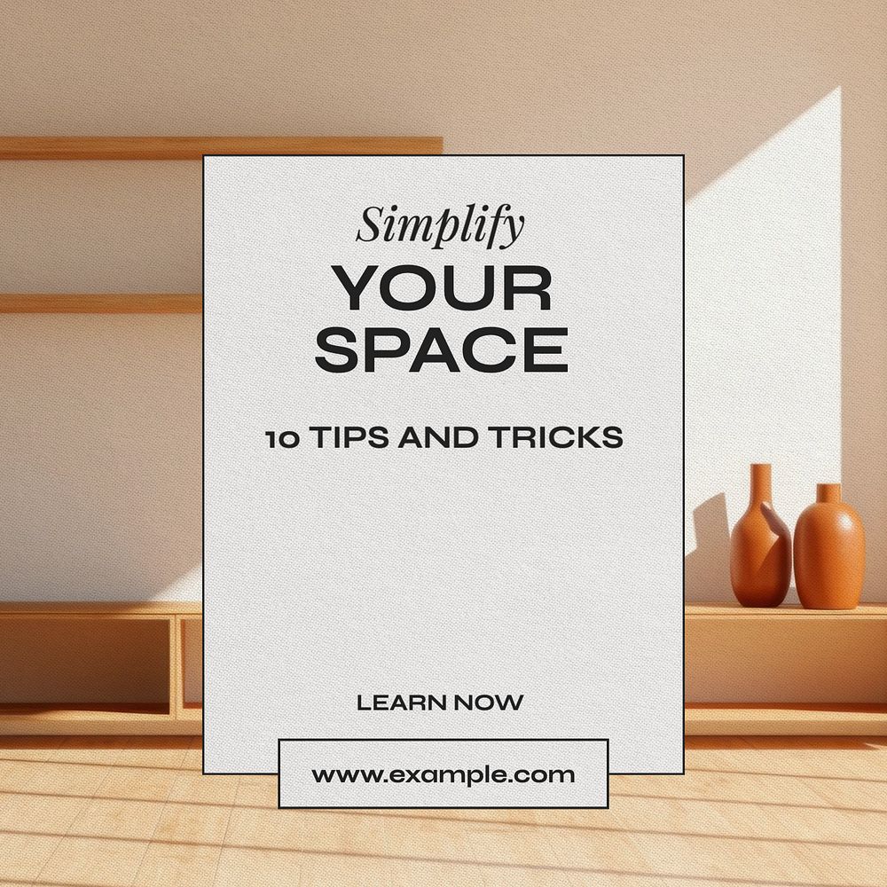 Simplify space Instagram post template