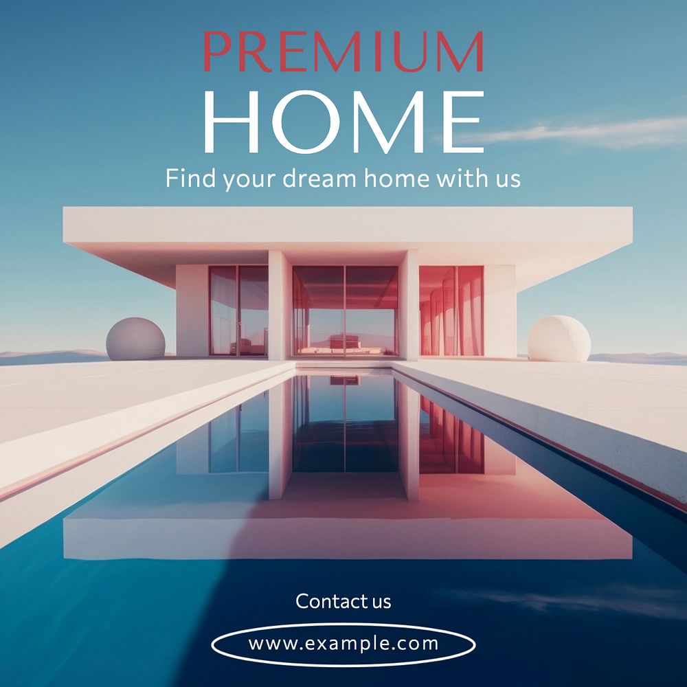 Premium home Instagram post template