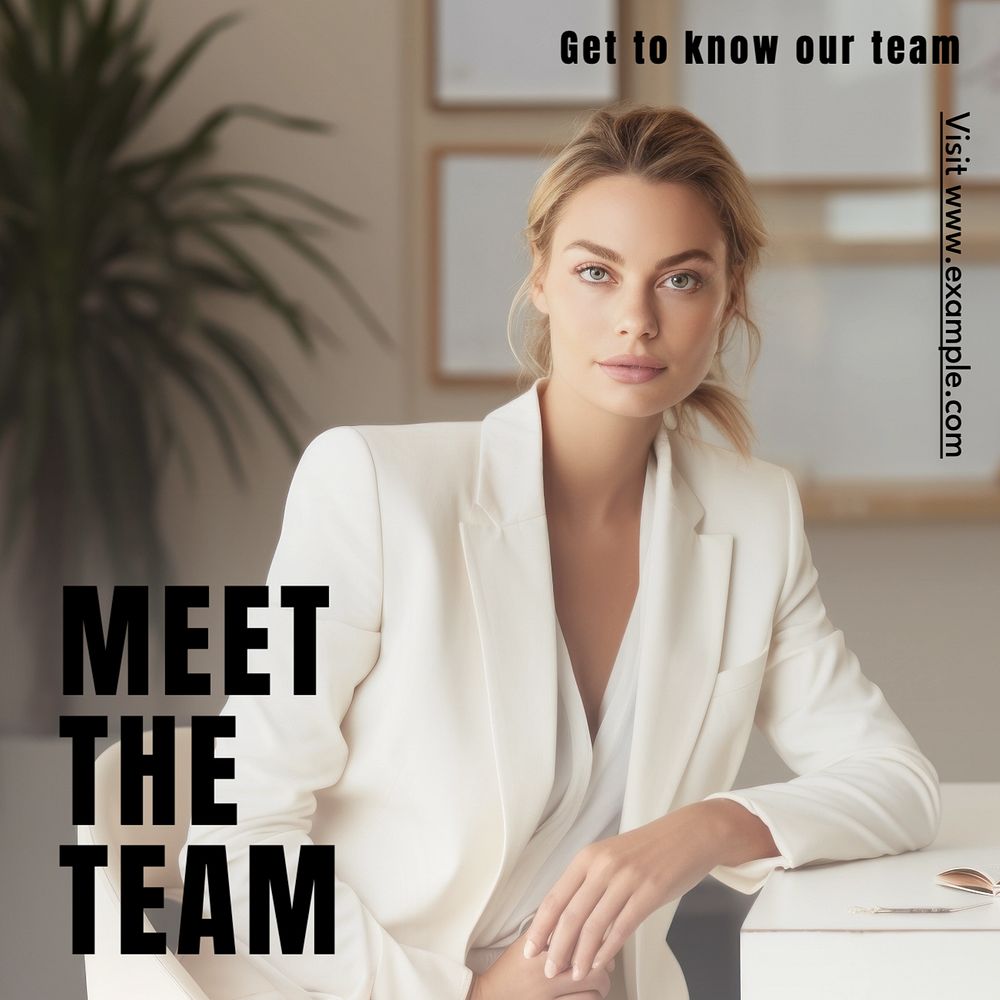 Meet our team Instagram post template