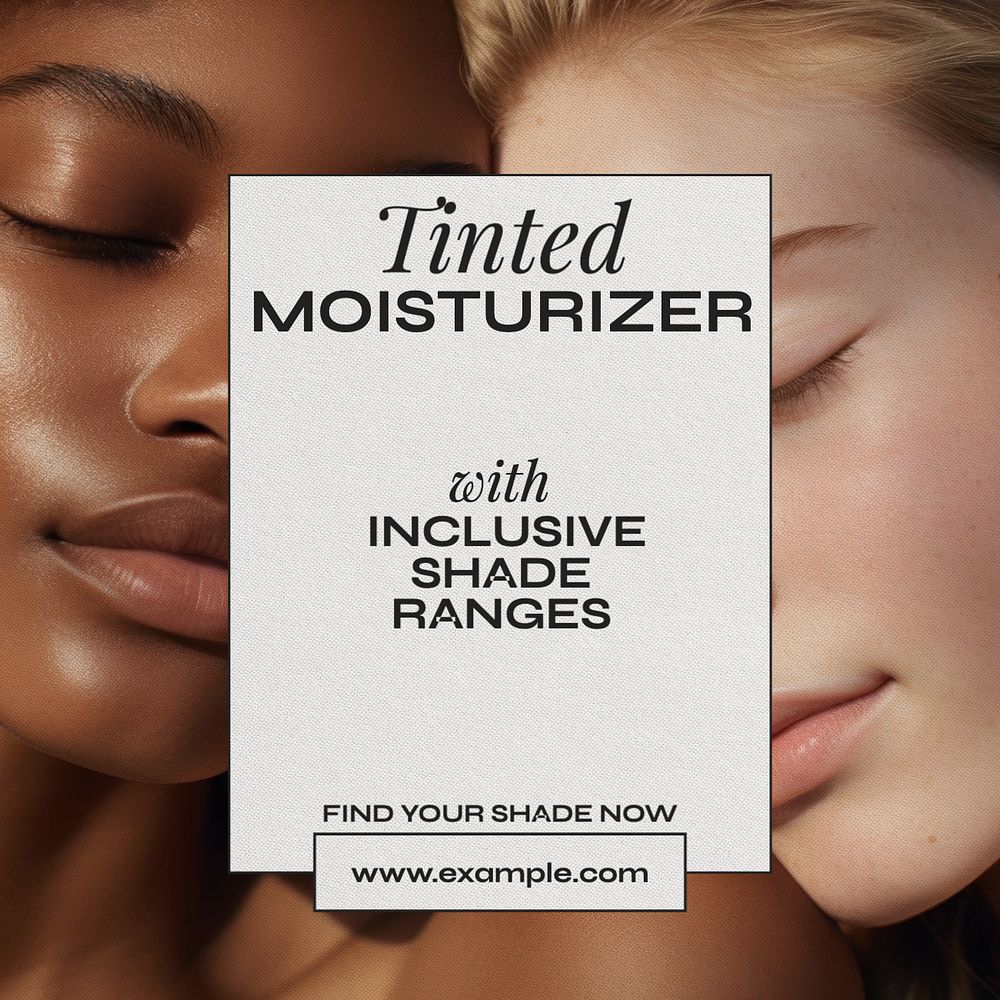 Tinted moisturizer Instagram post template